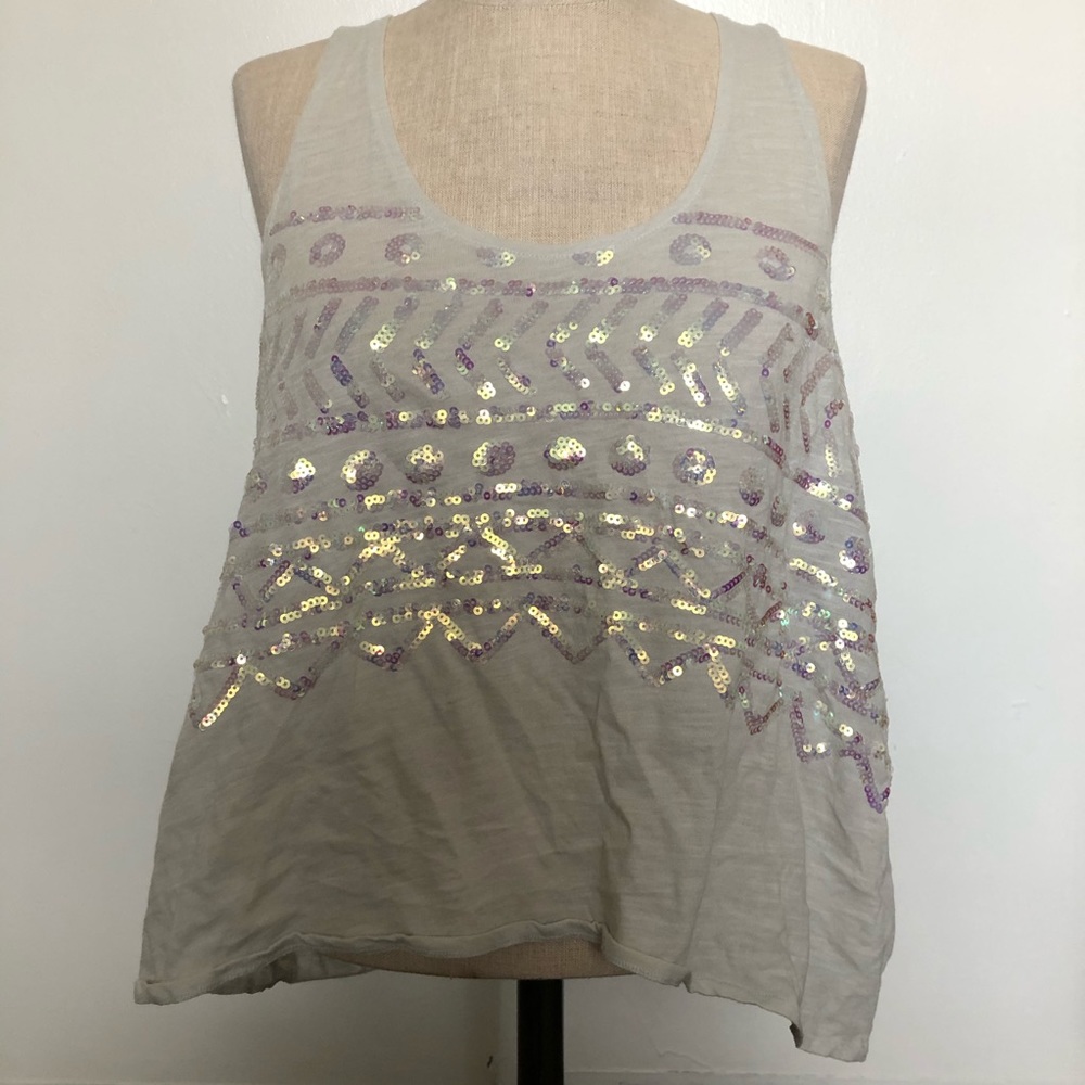 Sequins PINK tank top